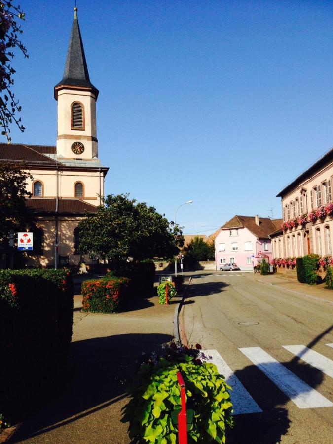 Alsace Clim Pres Colmar Jardin Balcon Parking Garage Velos, Motos Oberhergheim Eksteriør billede