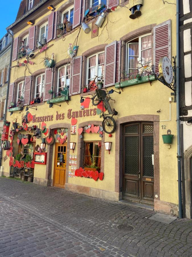 Alsace Clim Pres Colmar Jardin Balcon Parking Garage Velos, Motos Oberhergheim Eksteriør billede