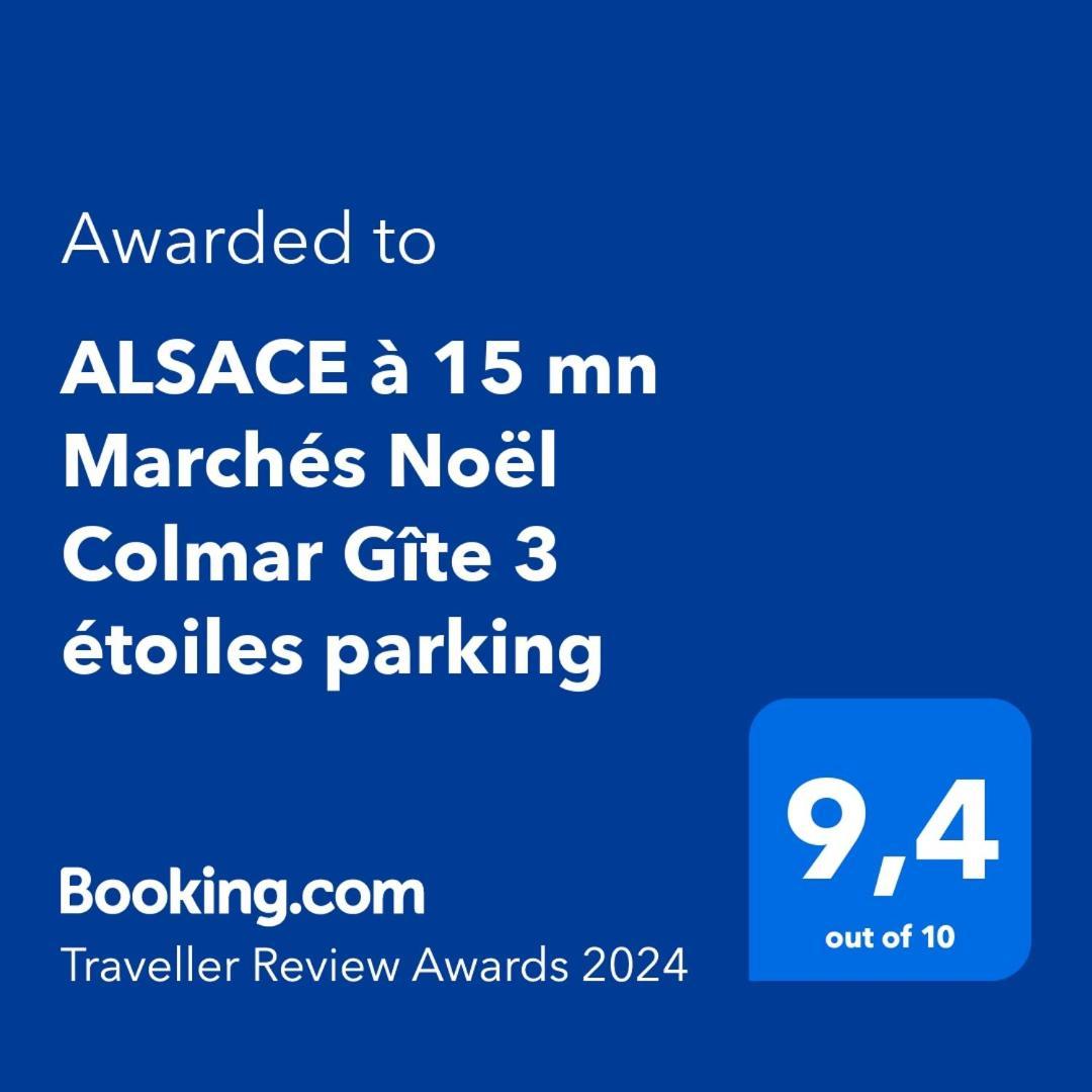 Alsace Clim Pres Colmar Jardin Balcon Parking Garage Velos, Motos Oberhergheim Eksteriør billede